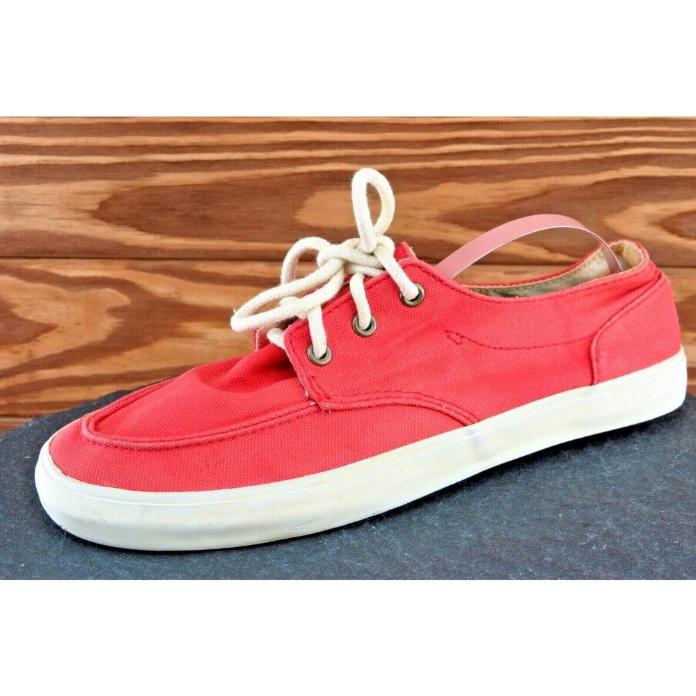 Reef Red Canvas Lace-Up Athletic Shoe